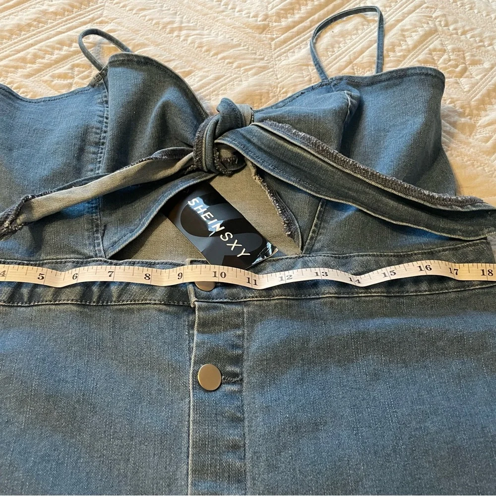 SHEIN Blue Denim Dress - Picture 9 of 12